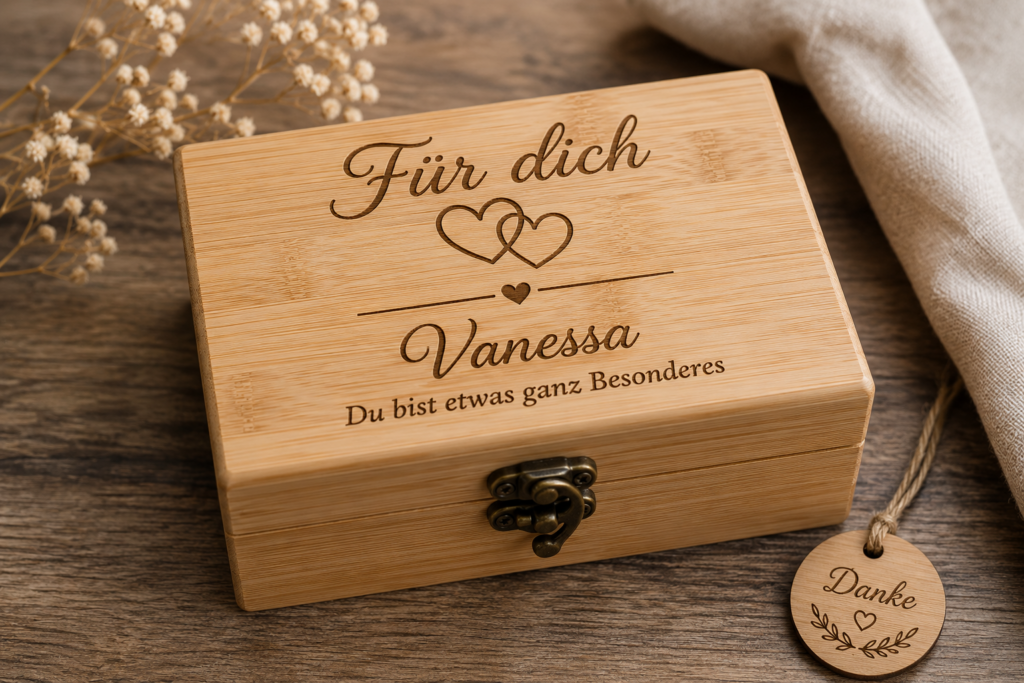 Personalisiertes Geschenk mit Lasergravur
