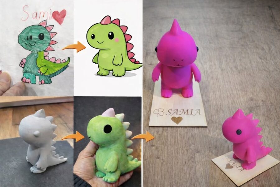 ✨ Von der Kinderzeichnung zum 3D-Erinnerungsstück fürs Leben ✨ Aus einer Kinderzeichnung …